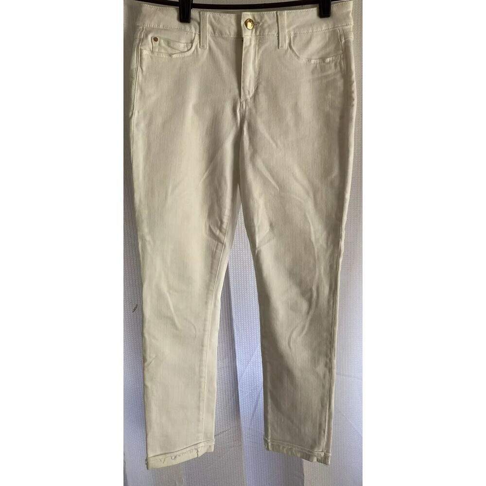 Joe's The Markie Mid Rise Skinny Crop Jeans White Sz W27 Cotton Blend